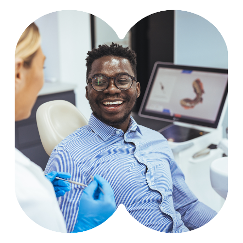 dentist with patient