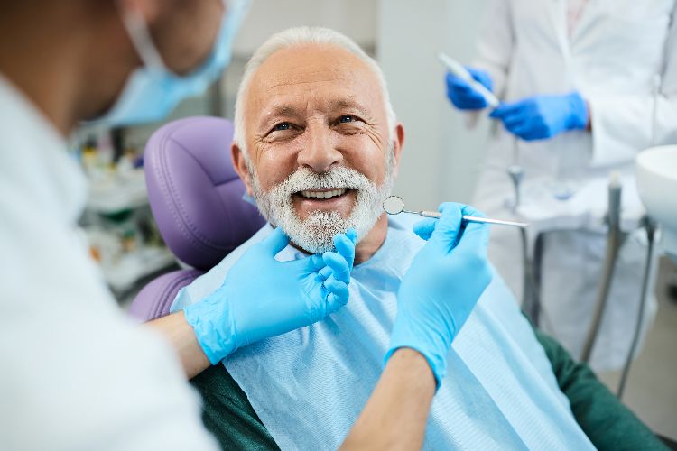 patient in dentist chair